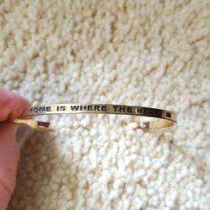 Gold Home Is Where The Heart Is Bracelet